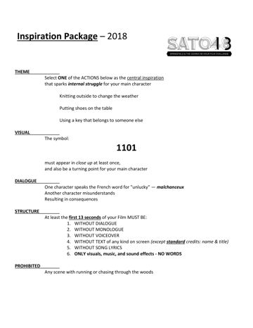 SATO48-2018 Inspiration Package