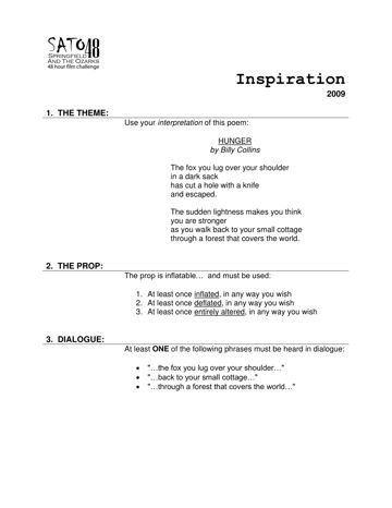 SATO48-2009 Inspiration Package